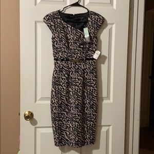 Black and Tan animal print dress